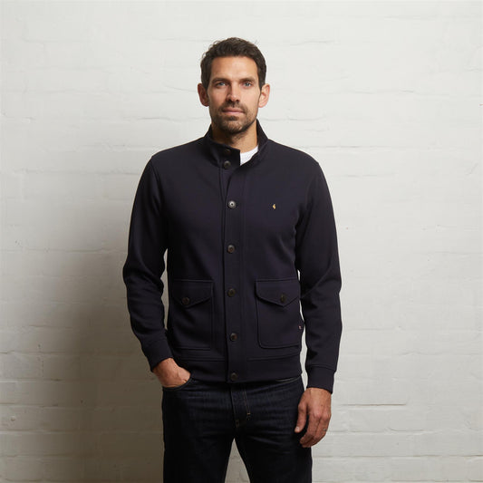 G55D06 Button Thru Sweat Gabicci Classic NAVY