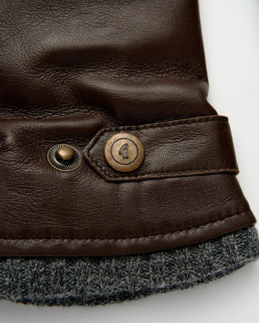 AGABG02 Knitted Cuff Glove BROWN