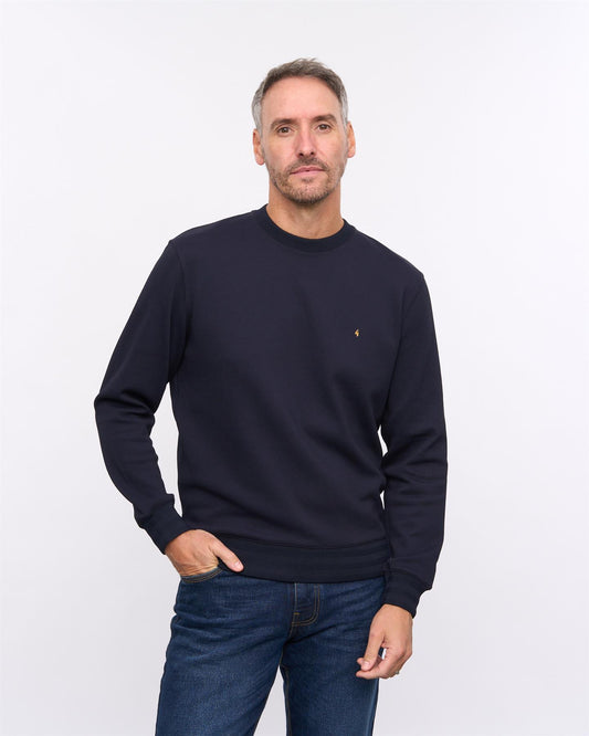 G57D03 Mens Crew Sweat Gabicci Heritage - NAVY