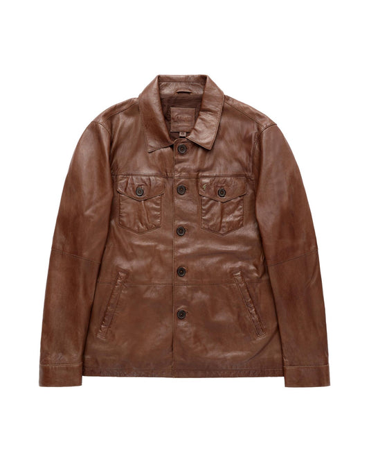 AGABJ05 Leather Sam Jacket DESERT