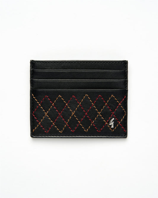 AGABW22 Cross Stitch Card Holder BLACK