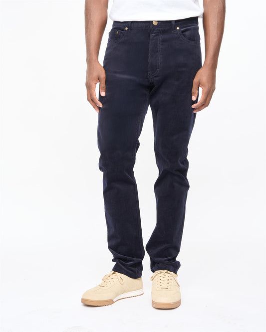 V57GT16 Mens Mayfield Coduroy Trousers Gabicci Vintage - NAVY