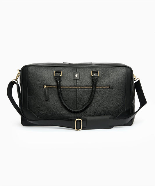 AGABB01 Leather Calvin Holdall BLACK