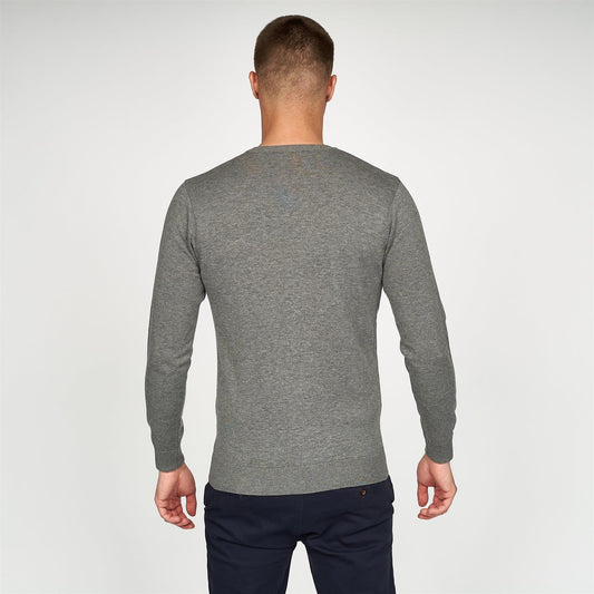 V00GK06 Mens Brandon Vee Neck Sweater Gabicci Vintage - GREY