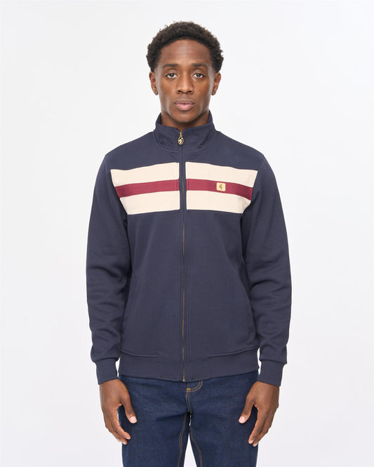 V57GD01 Mens Escher Sweat Track Top Gabicci Vintage - NAVY