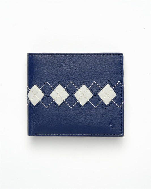 AGABW18 Argyle Billfold Wallet DARK BLUE
