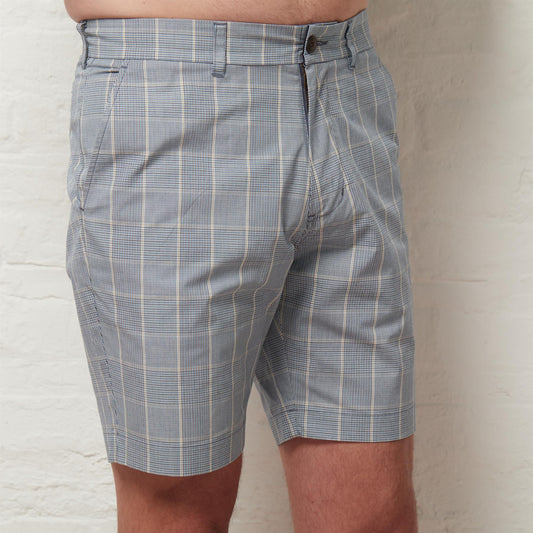 G56V02 Mens Check Shorts Gabicci Classic - DELFT