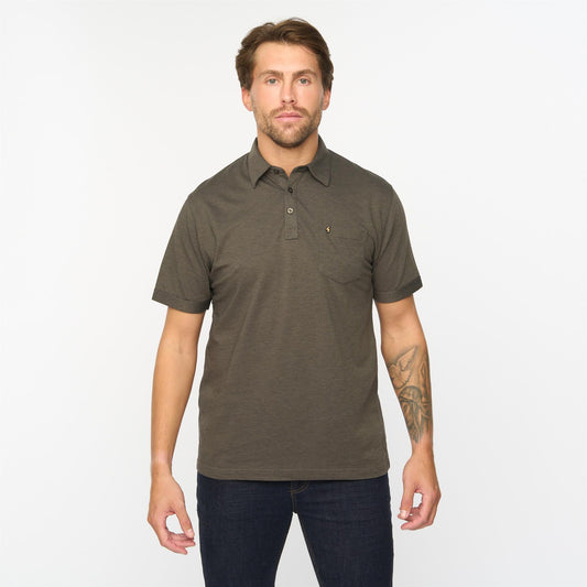 G55Z17 Plain Oxford Jersey Shirt Gabicci Classic IVY