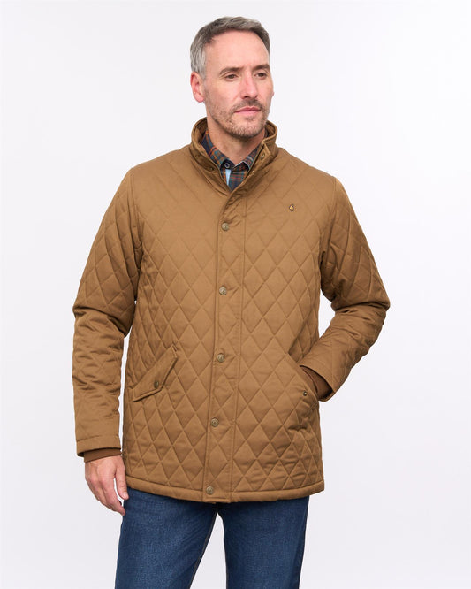 G57J02 Mens Teflon Coated Jacket Gabicci Heritage - CARAMEL