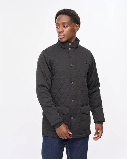 V57GJ16 Mens Beltram Car Coat Gabicci Vintage - BLACK