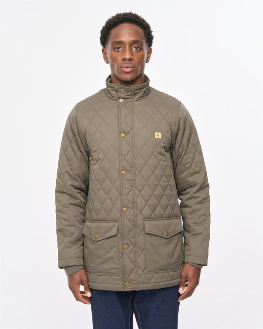 V57GJ16 Mens Beltram Car Coat Gabicci Vintage - KHAKI
