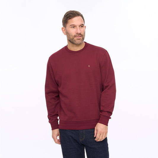 G56D03 Mens Crew Neck Sweat Gabicci Classic - ROUGE