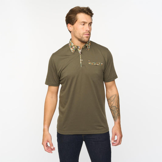 G55X07 Short Sleeve Jersey Shirt Gabicci Classic IVY