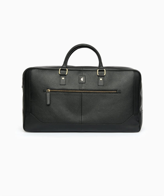 AGABB01 Leather Calvin Holdall BLACK
