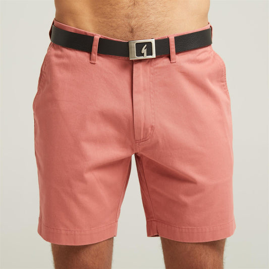 G52V01 Mens Stretch Twill Shorts Gabicci Classic - CORAL