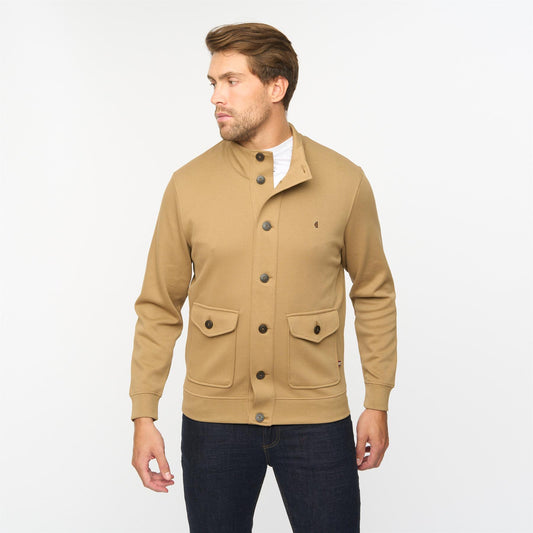 G55D06 Button Thru Sweat Gabicci Classic GRANOLA