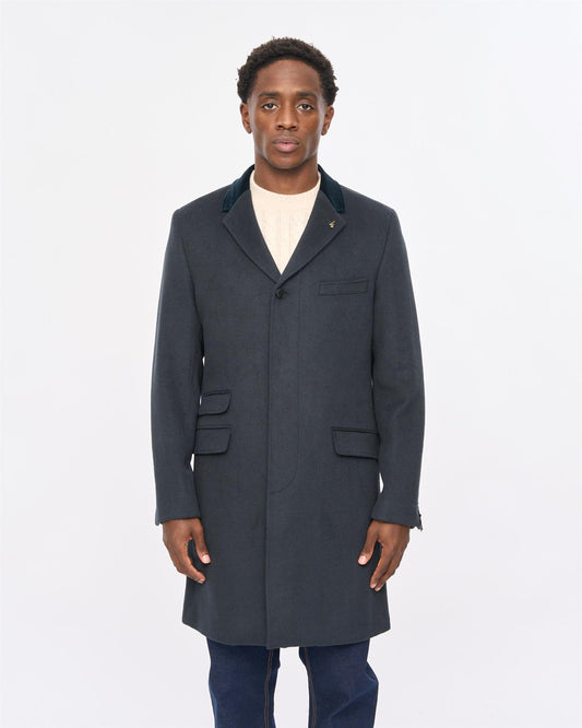 V57GJ06 Mens Winston Melton Trench Coat Gabicci Vintage - FOREST