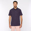 G51Z17 Mens Short Sleeve Oxford Jersey Polo Shirt Gabicci Classic - GRAPE