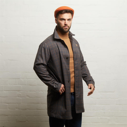 V55GJ12 Mens Houghton Twill Mac Gabicci Vintage - CHARCOAL