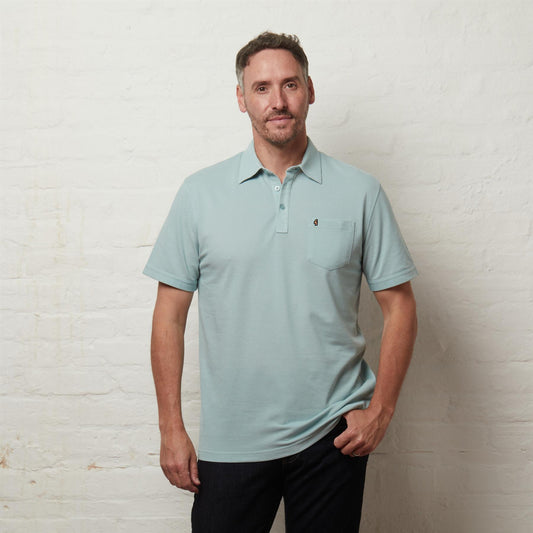G56Z17 Mens Short Sleeve Oxford Collar Jersey Polo Gabicci Classic - MINT