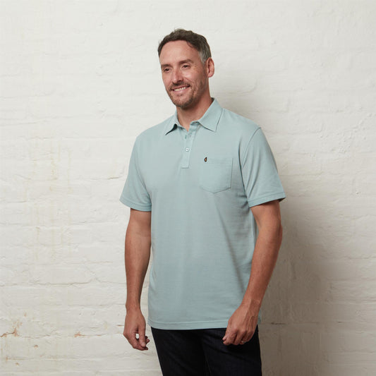 G56Z17 Mens Short Sleeve Oxford Collar Jersey Polo Gabicci Classic - MINT