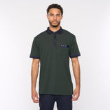 G51X06 Mens Short Sleeve Oxford Jersey Polo Shirt Gabicci Classic - FOREST