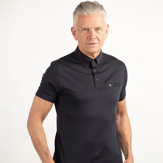 V00GX18 Mens Ladro Jersey Polo Shirt Gabicci Vintage - NAVY