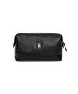 AGABB02 Leather Milo Wash Bag BLACK