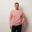 G56K04 Mens Plain Knit Crew Neck Gabicci Classic - CANDY