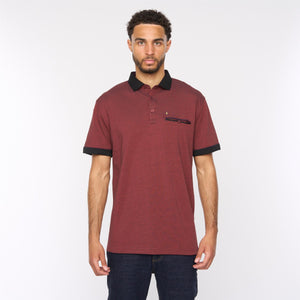 G51X09 Mens Short Sleeve Jersey Polo Shirt Gabicci Classic - RUST