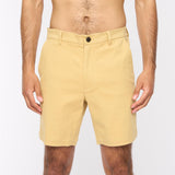 V54GV01 Mens Cooper Stretch Twill Shorts Gabicci Vintage - BUTTER