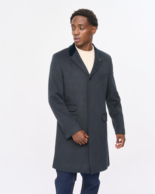 V57GJ06 Mens Winston Melton Trench Coat Gabicci Vintage - FOREST