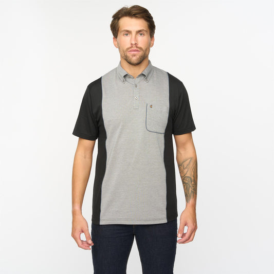 G55X03 Short Sleeve Jersey Shirt Gabicci Classic BLACK