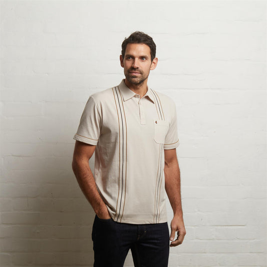 G55X01 Short Sleeve Jersey Shirt Gabicci Classic LINEN