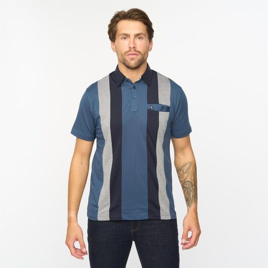 G55X12 Short Sleeve Jersey Shirt Gabicci Classic INDIGO
