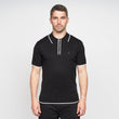 V00GM09S Mens Lineker Knitted Polo Gabicci Vintage - BLACK