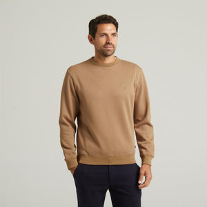 G54D03 Mens Crew Neck Sweat Gabicci Classic - GRANOLA