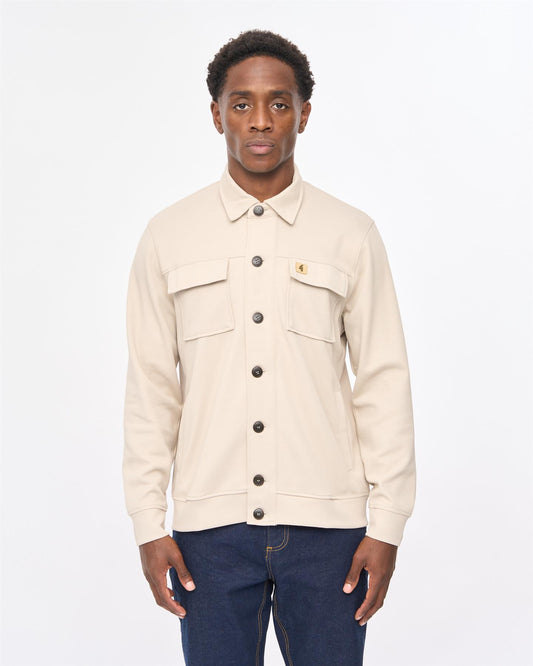 V57GD06 Mens Workwear Sweat Jacket Gabicci Vintage - CEMENT