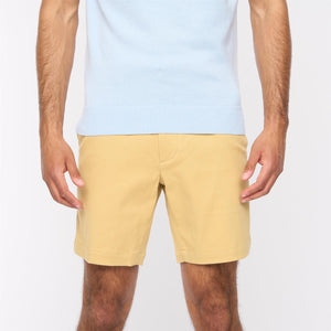 V54GV01 Mens Cooper Stretch Twill Shorts Gabicci Vintage - BUTTER