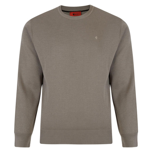 G00K04 Mens Crew Neck Sweater Gabicci Classic - STONE