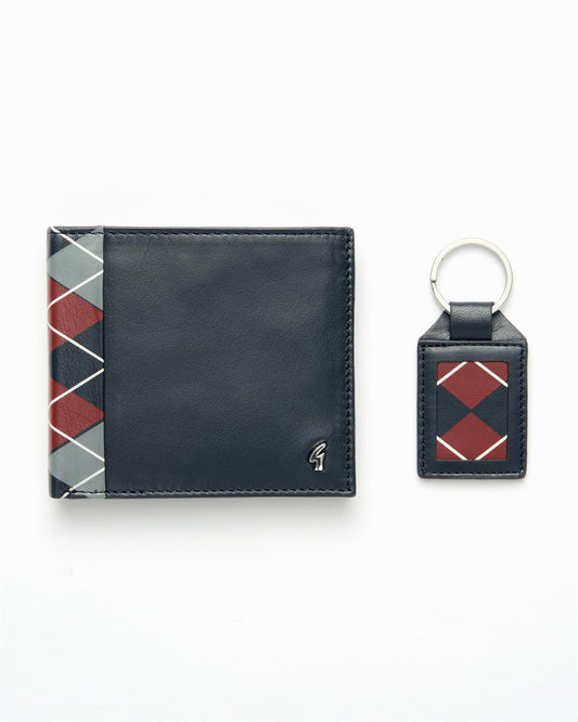 AGABW24 Argyle Wallet / Keyring Set NAVY