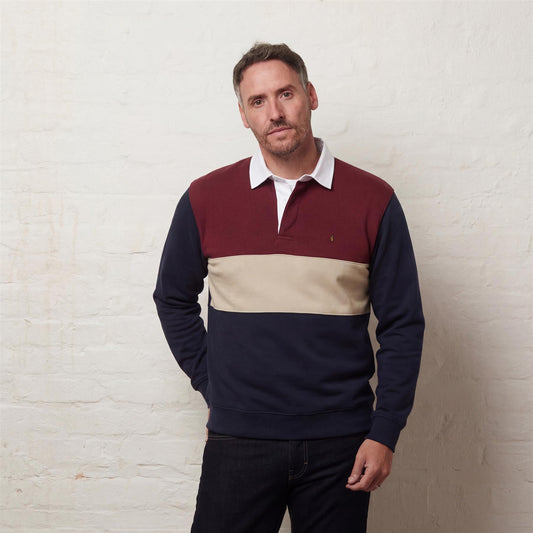 G56D04 Mens Rugby Shirt Gabicci Classic - NAVY