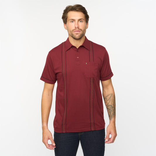 G55X01 Short Sleeve Jersey Shirt Gabicci Classic MULBERRY