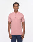V57GK04 Mens Jackson Short Sleeve Plain Knit Polo Gabicci Vintage - OLD ROSE