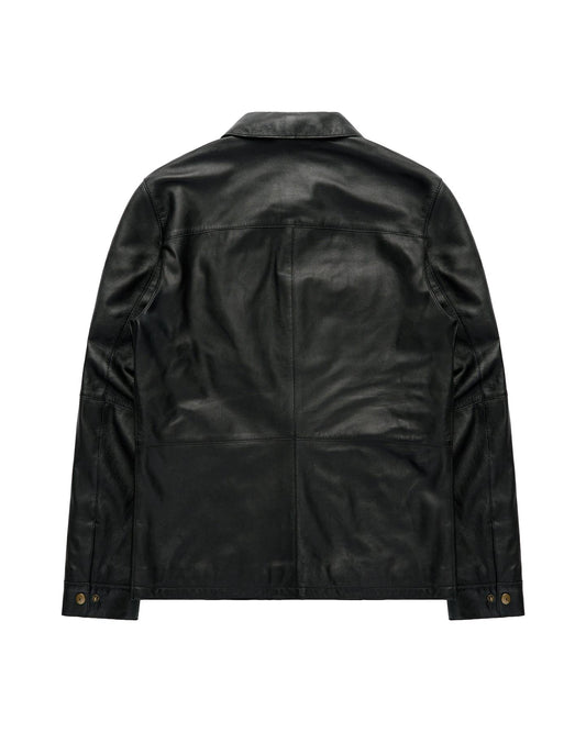 AGABJ05 Leather Sam Jacket BLACK