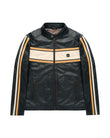 AGABJ09 Leather  Lambert Racing Jacket NAVY