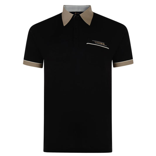 G00X62 Mens Polo Shirt Gabicci Classic - BLACK