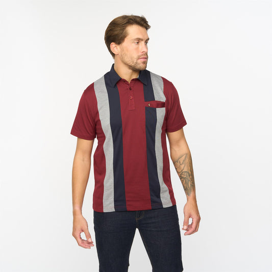 G55X12 Short Sleeve Jersey Shirt Gabicci Classic MULBERRY