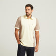 G52X13 Mens Short Sleeve Plated Jersey Polo Shirt Gabicci Classic - STONE