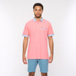 G52X09 Mens Short Sleeve Oxford Jersey Polo Shirt Gabicci Classic - CORAL